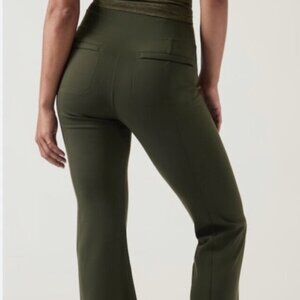 Athleta Delancey Straight Leg Pant Aspen Olive Green XS Petite